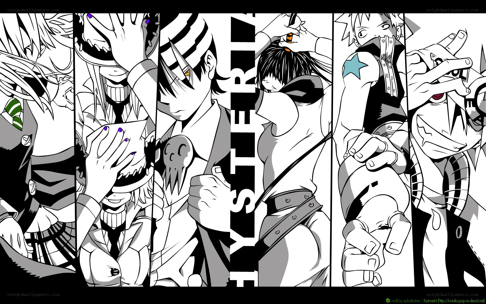 Hysteria anime character collage