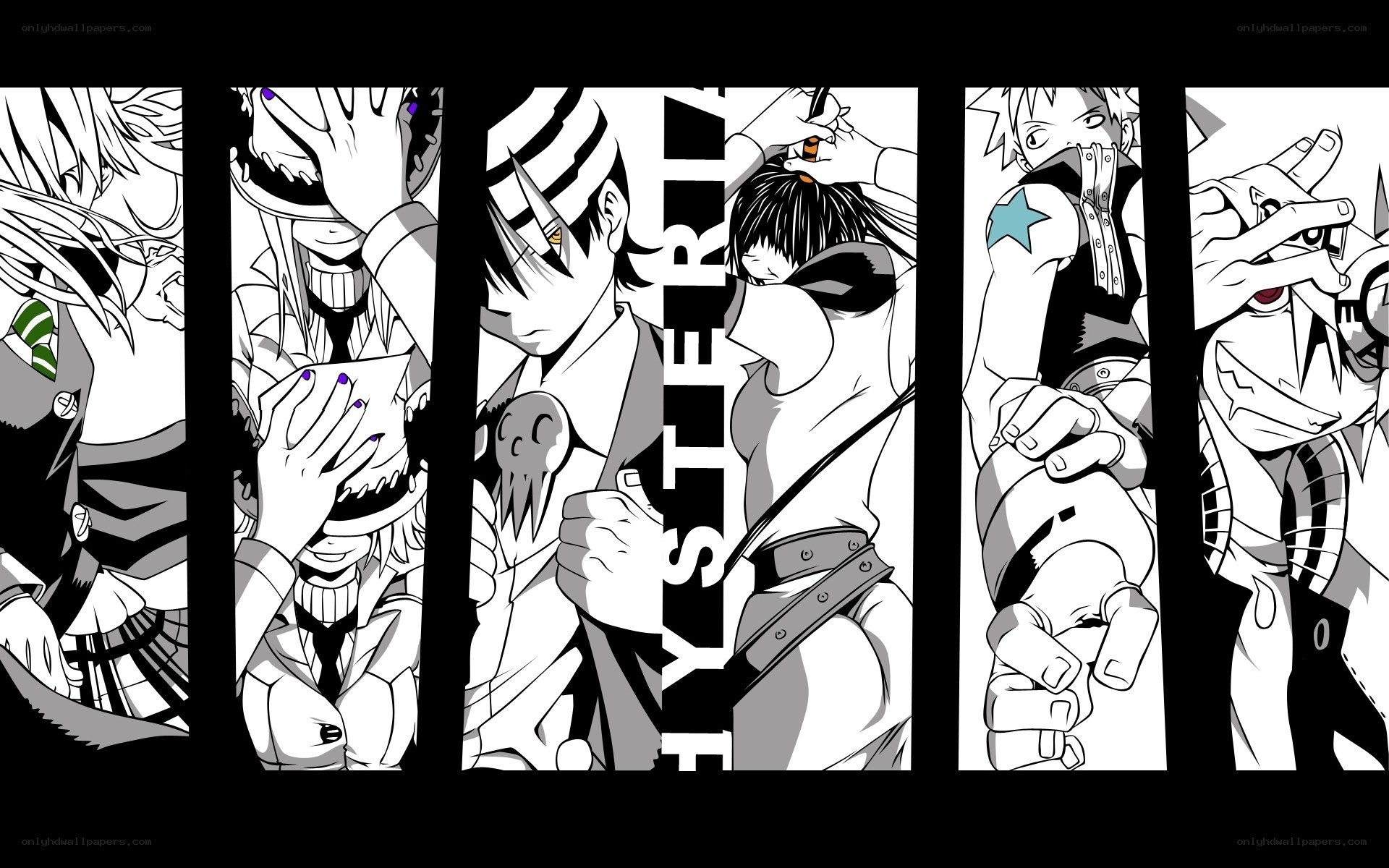 Hysteria manga panel collage