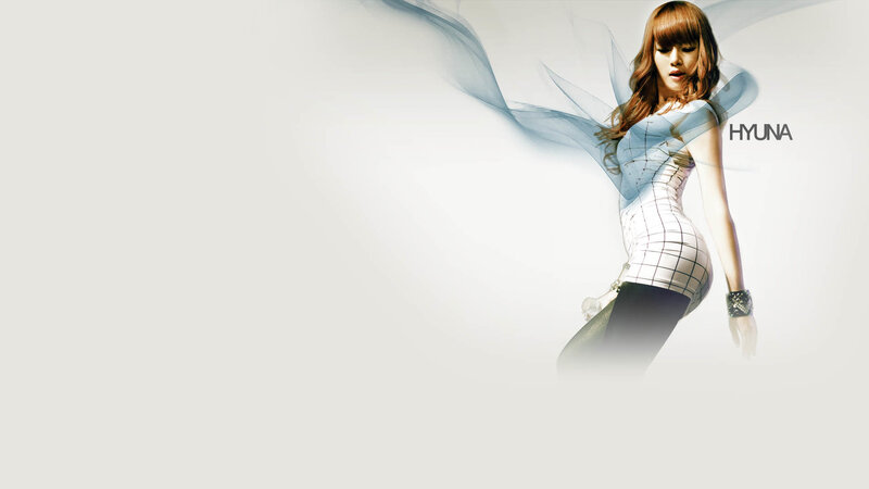 Hyuna in a checkered dress