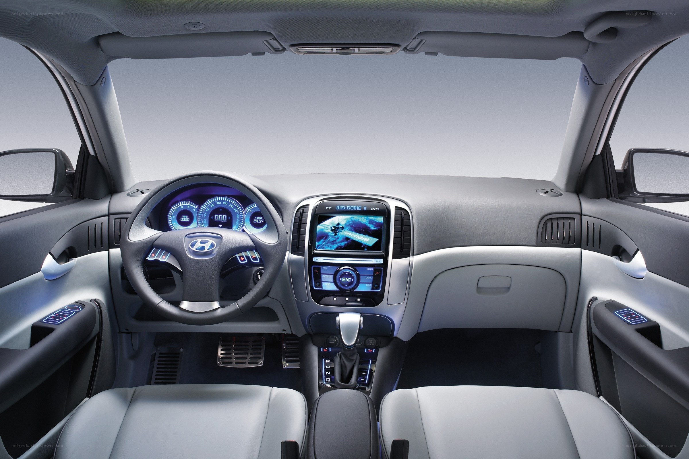 Hyundai car interior dashboard