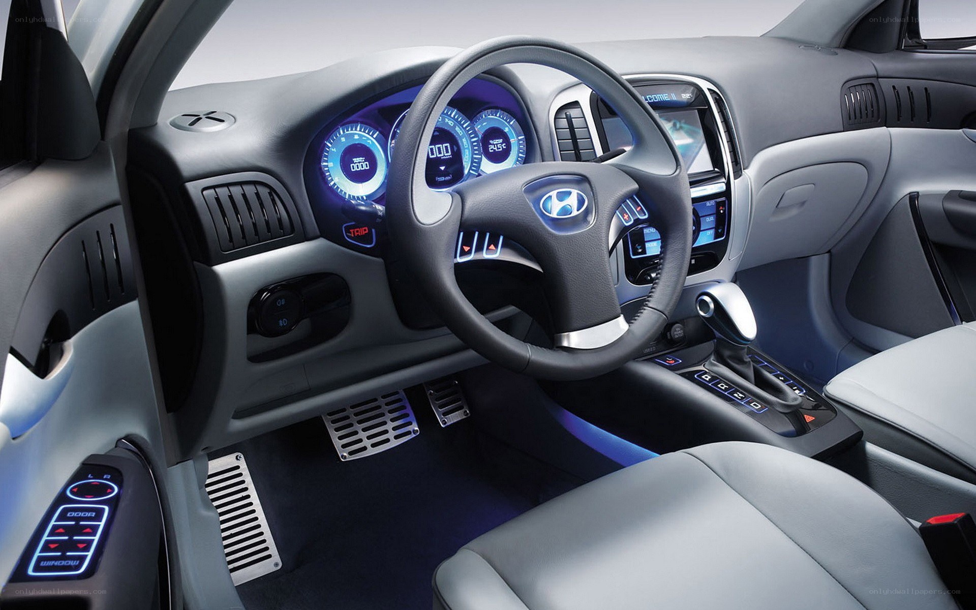 Hyundai car interior dashboard