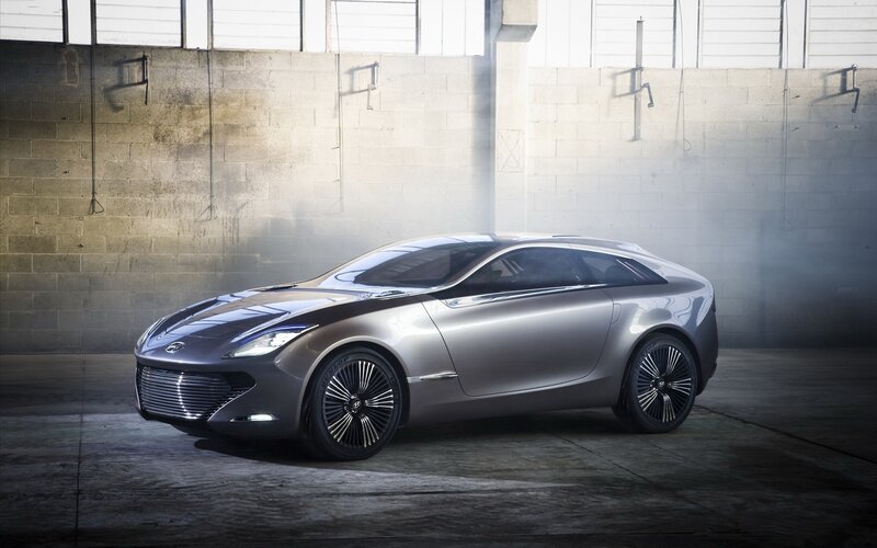Hyundai concept car in warehouse