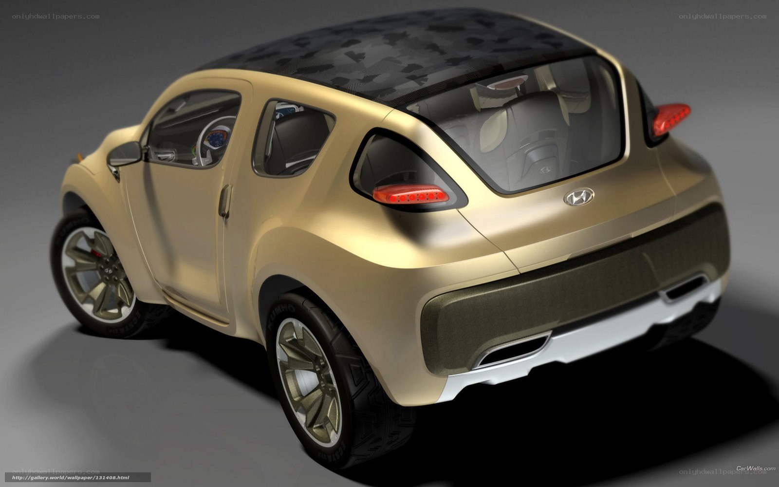 Hyundai concept car rear view