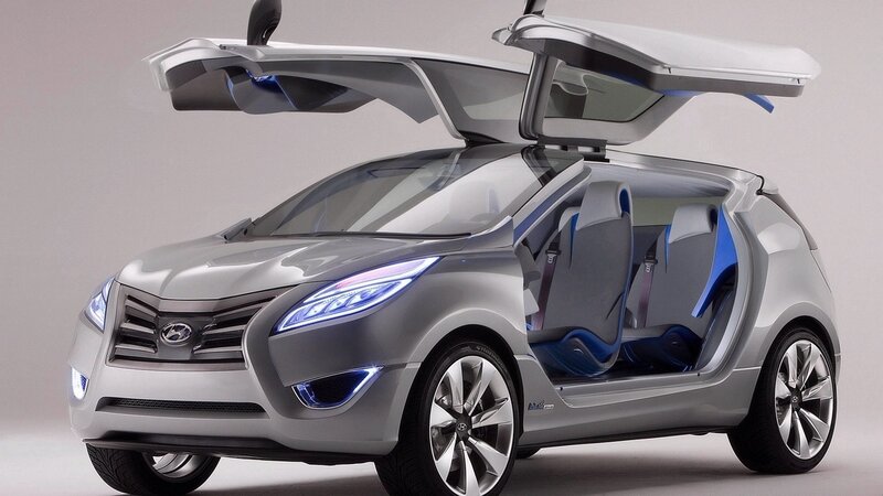 Hyundai concept car with gullwing doors