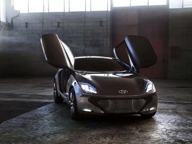 Hyundai concept car with gullwing doors