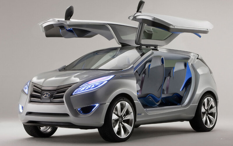 Hyundai concept car with gullwing doors
