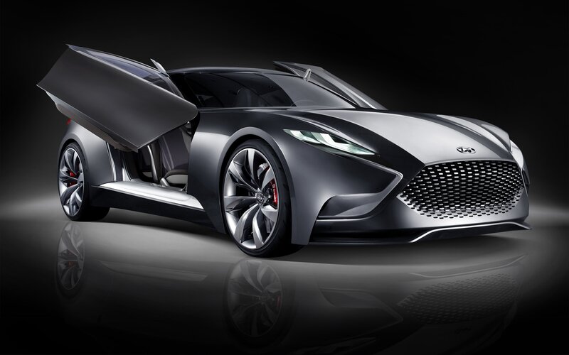 Hyundai concept car with open door