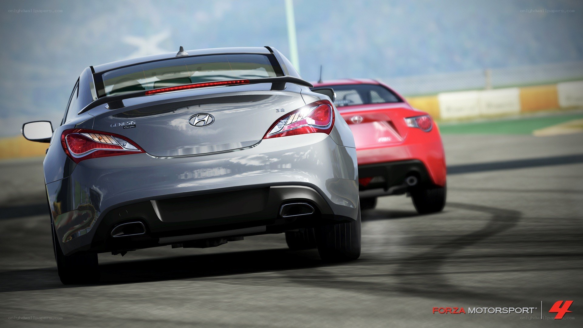 Hyundai Genesis Coupe racing