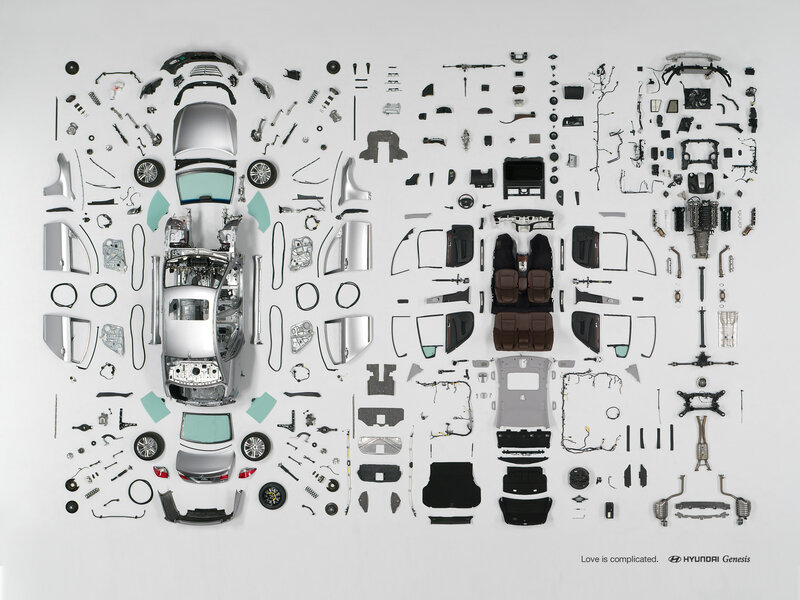 Hyundai Genesis disassembled