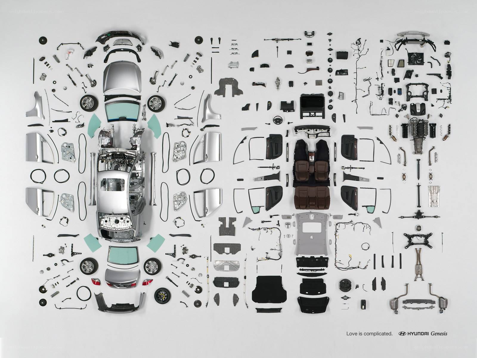 Hyundai Genesis disassembled