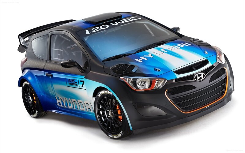 Hyundai i20 WRC race car