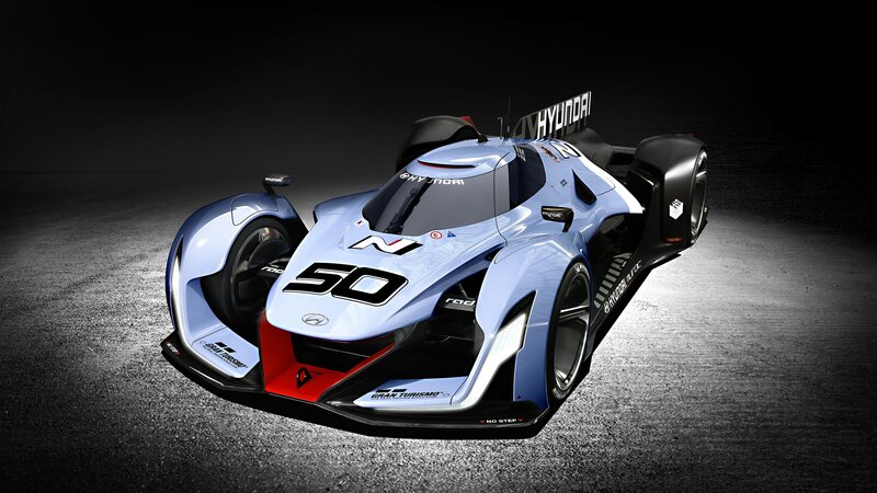 Hyundai Race Car — Blue, Dramatic, 3d Render