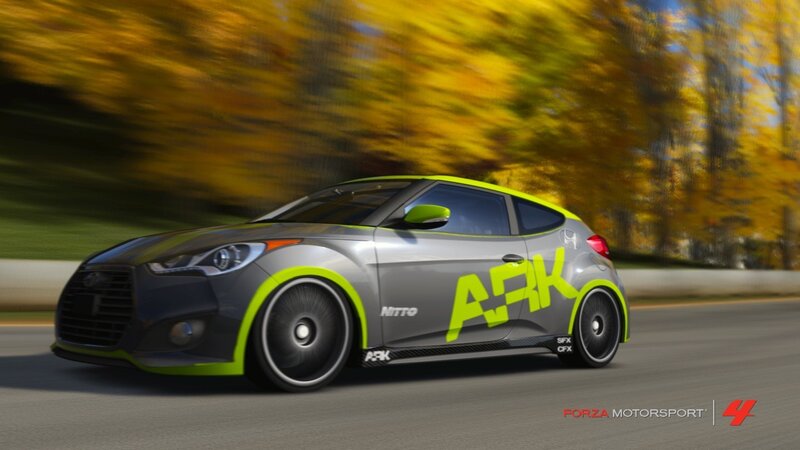 Hyundai Veloster in motion