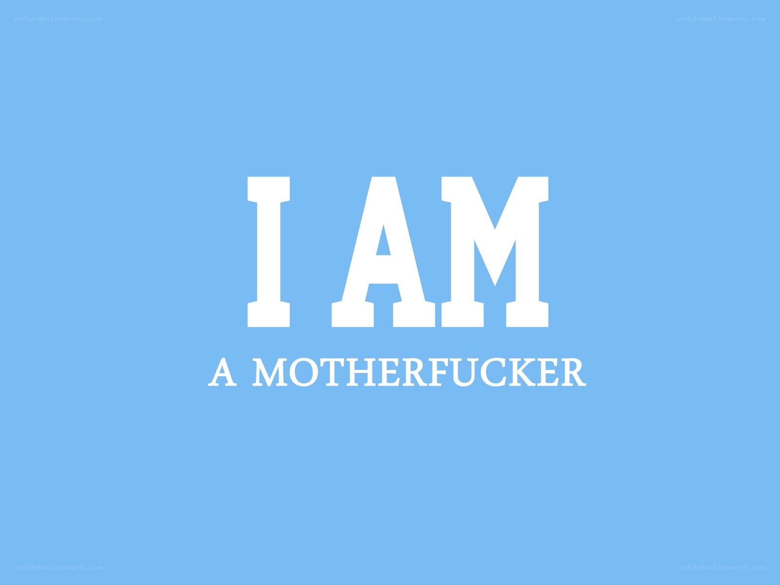 I Am A Motherfucker