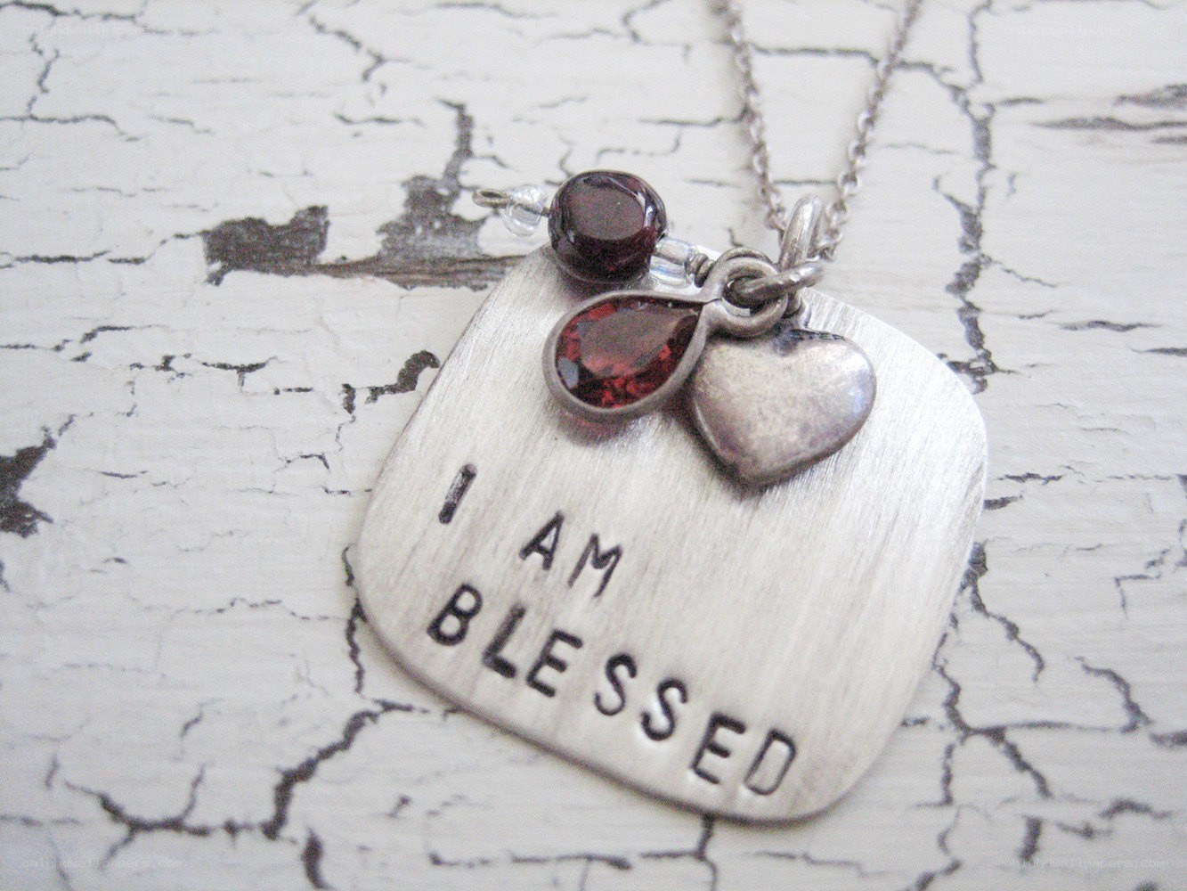 I Am Blessed pendant necklace