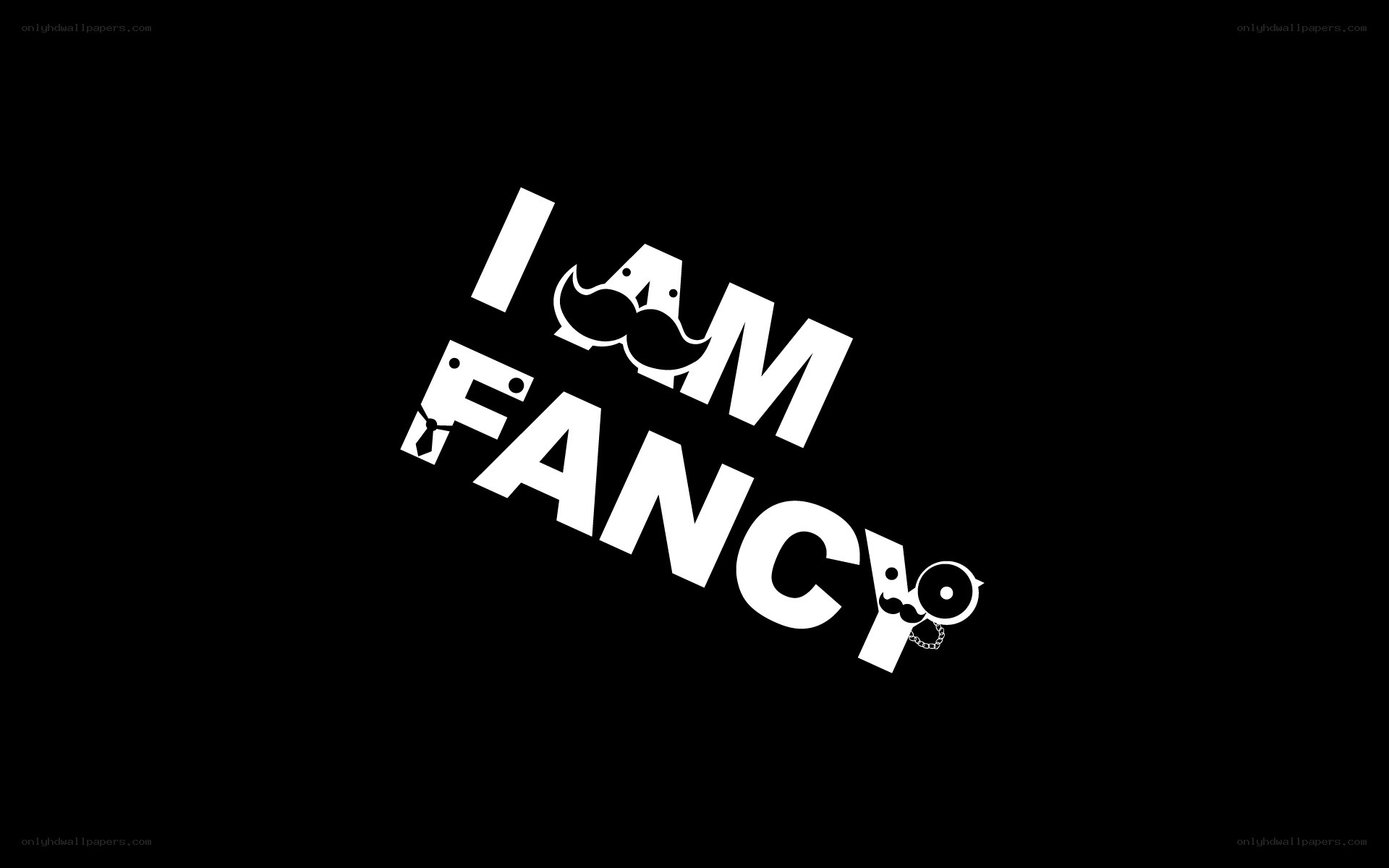 I Am Fancy text design