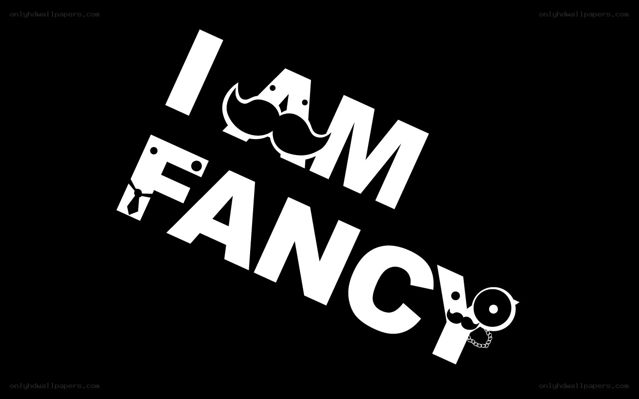 I Am Fancy text design