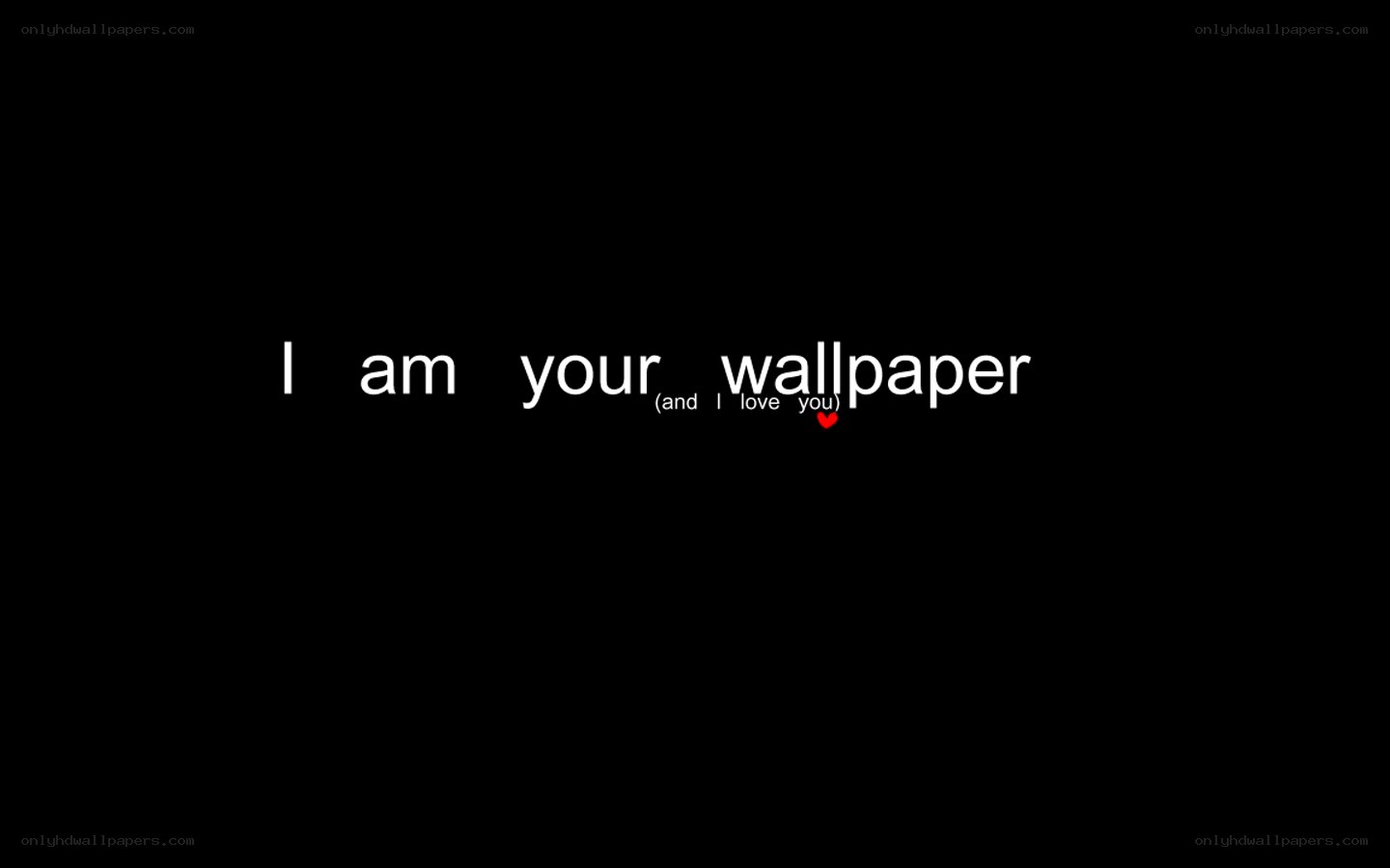 I am your wallpaper