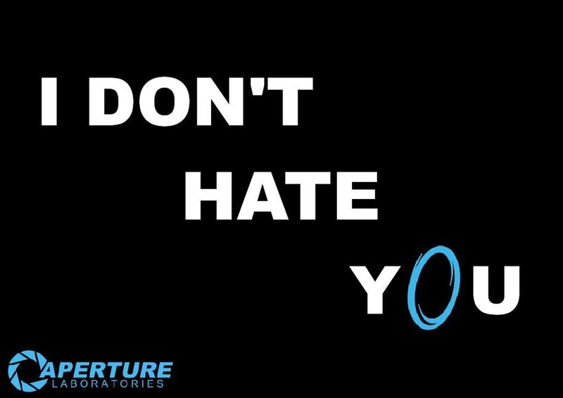 I don't hate you