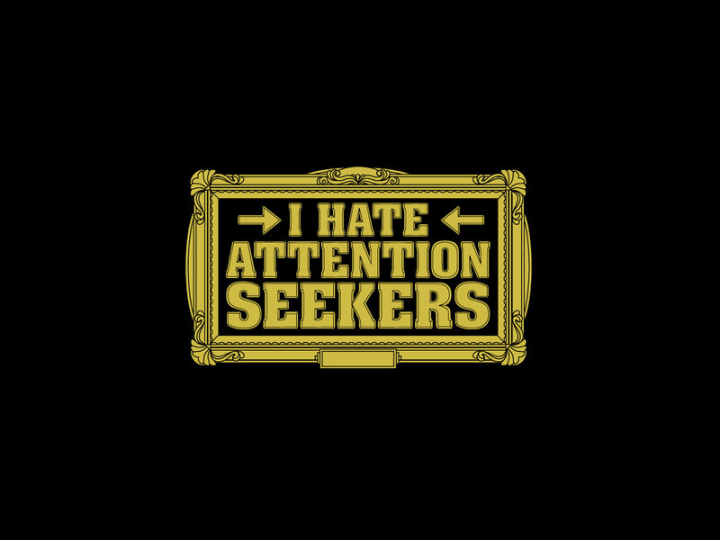 I Hate Attention Seekers sign