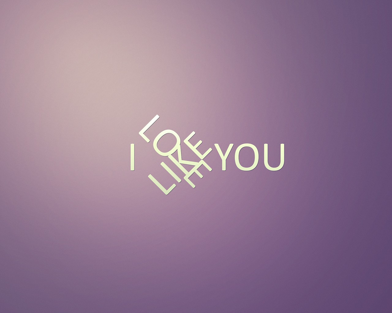 I like you text art