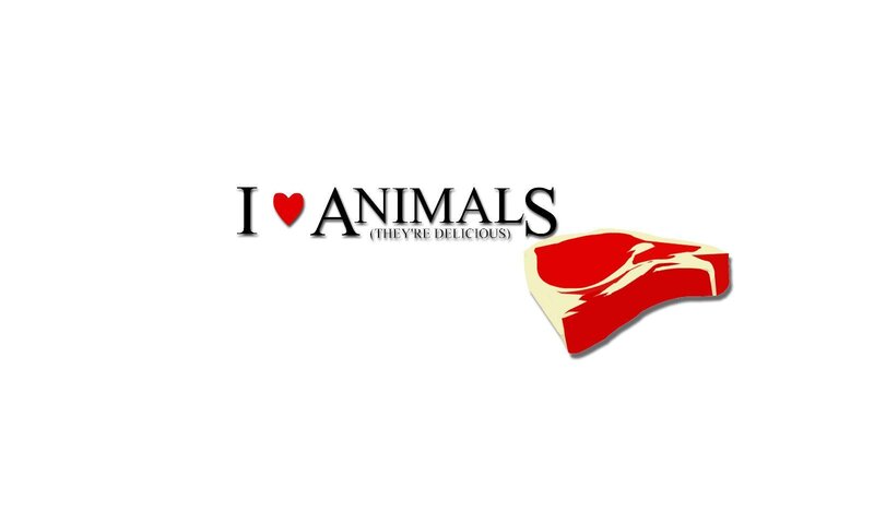 I love animals steak
