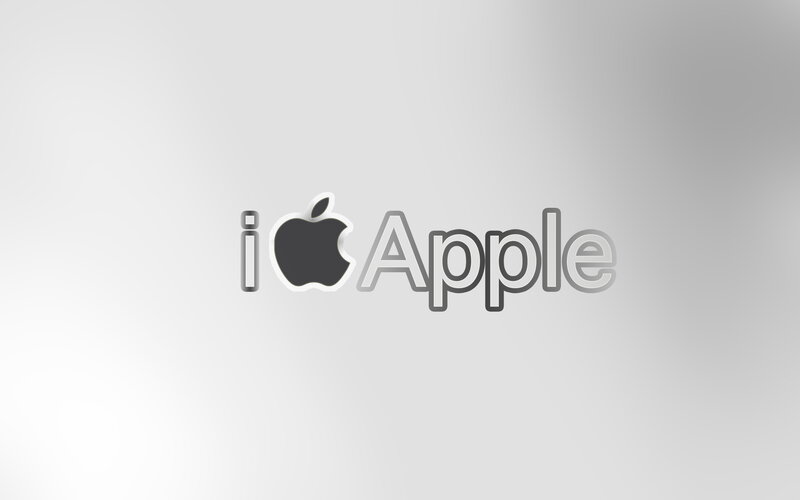 I Love Apple Logo