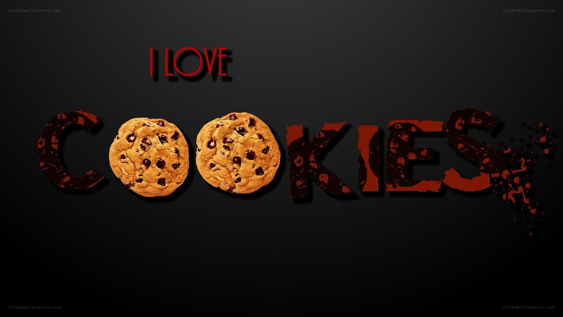 I love cookies text art