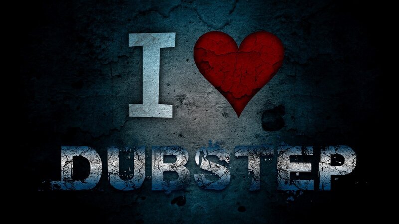 I Love Dubstep Text — Black, Dark, Digital Art