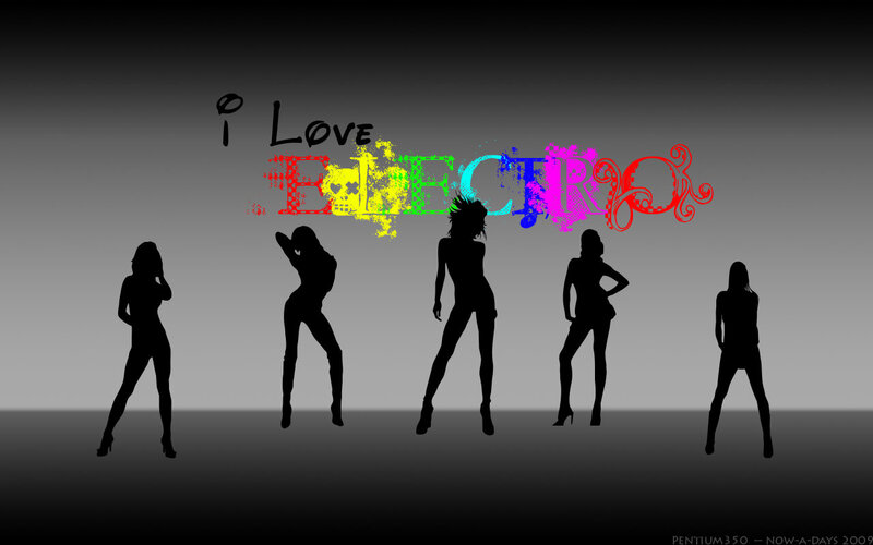 I Love Electro silhouettes