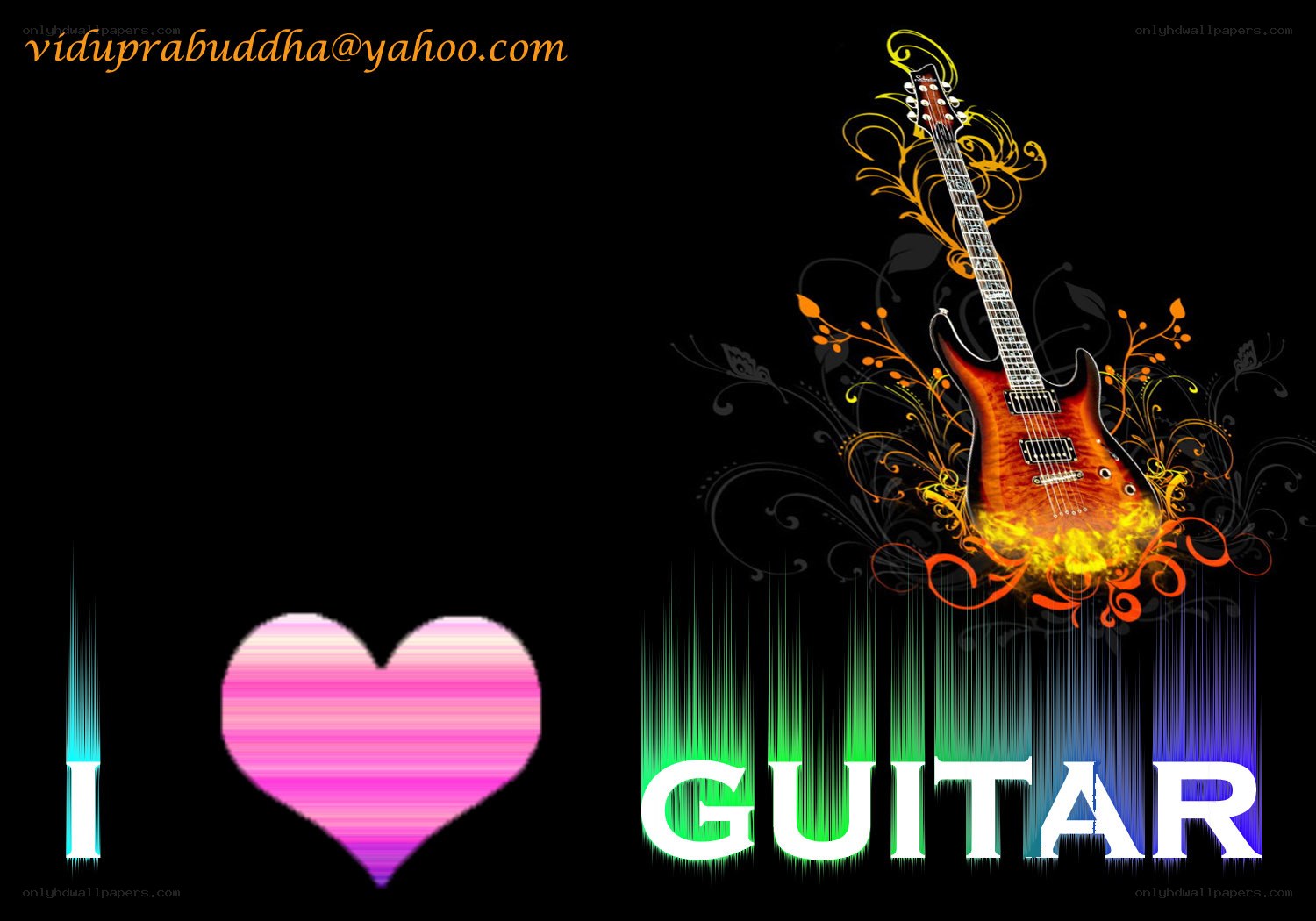 I love guitar art
