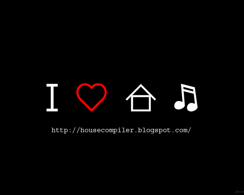 I Love House Music — Black, Simple, Minimalist