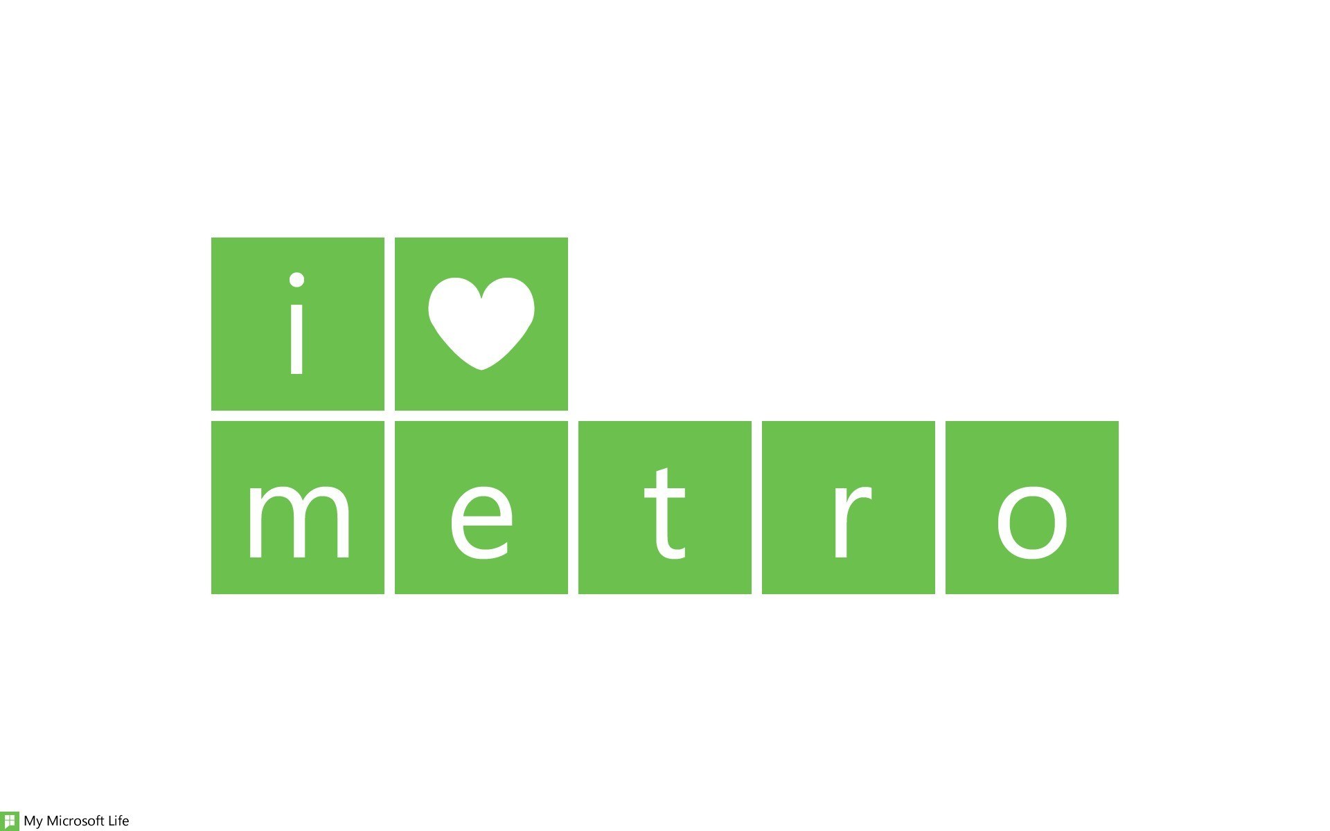 i love metro graphic