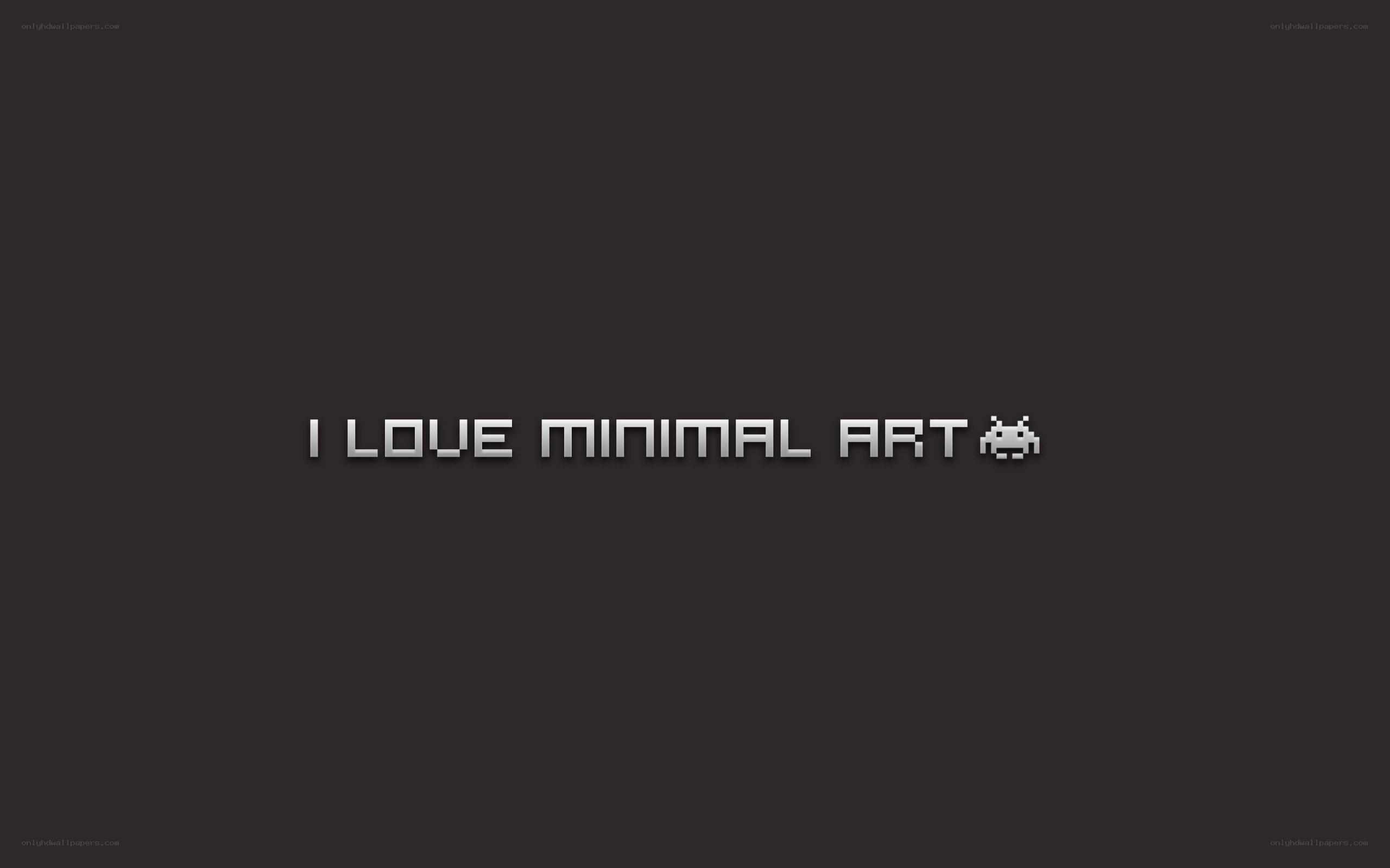 I love minimal art
