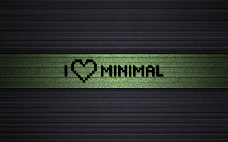I love minimal design