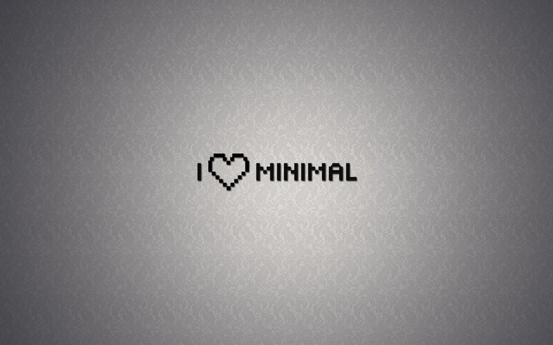I love minimal design