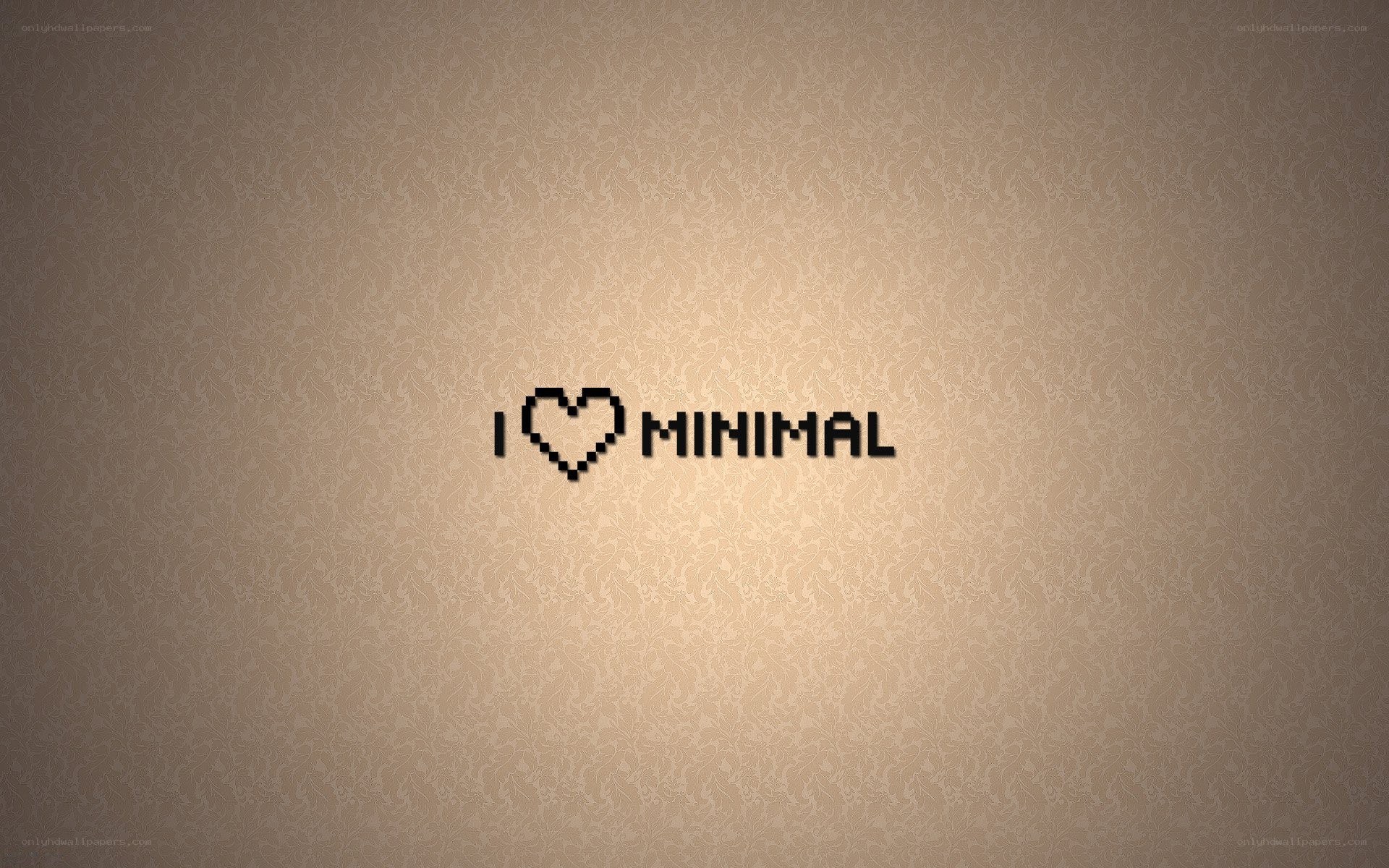 I love minimal design