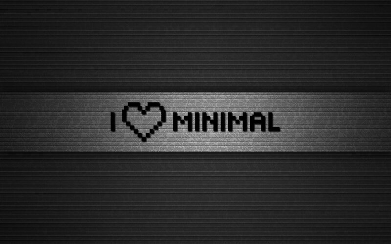 I love minimal design
