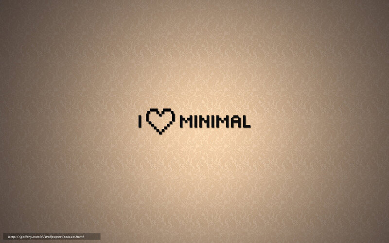 I love minimal design
