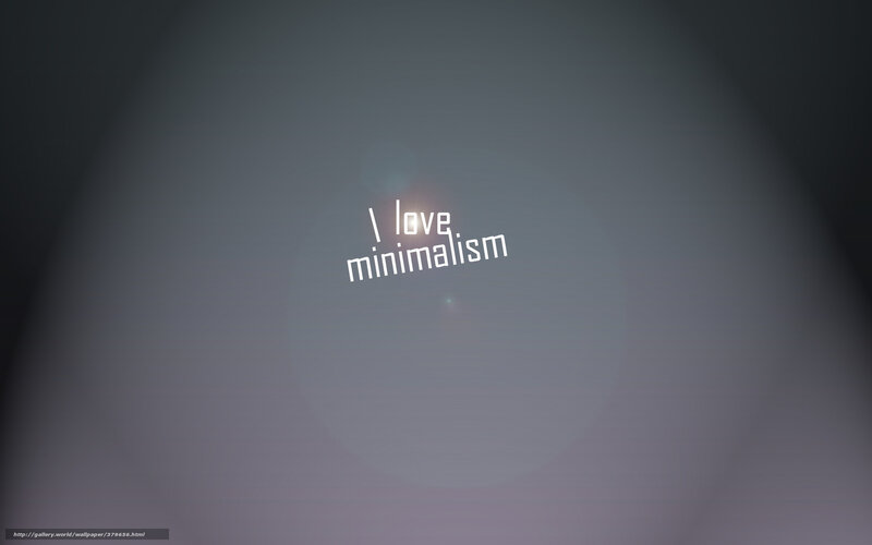 I love minimalism text