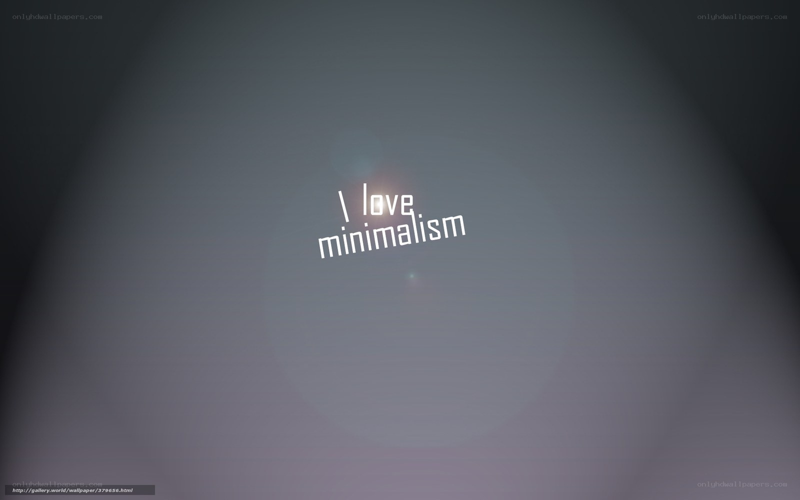 I love minimalism text