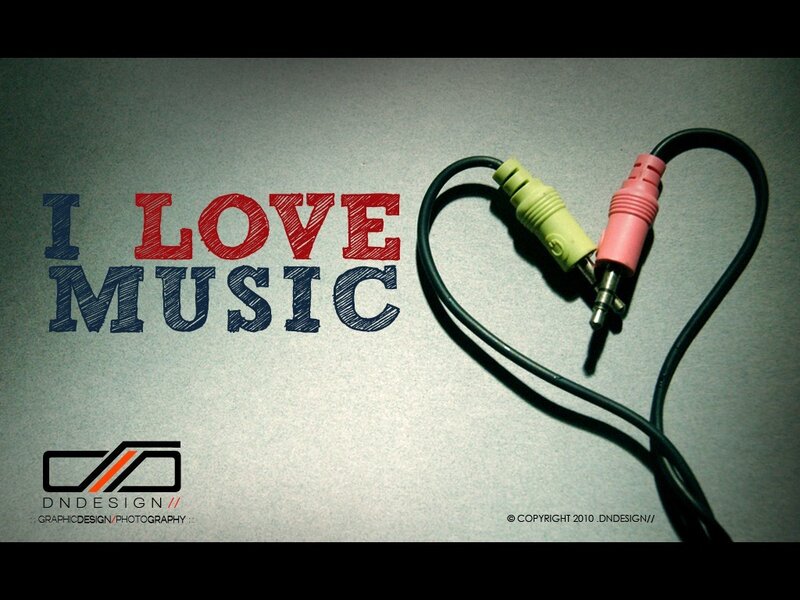 I love music heart design