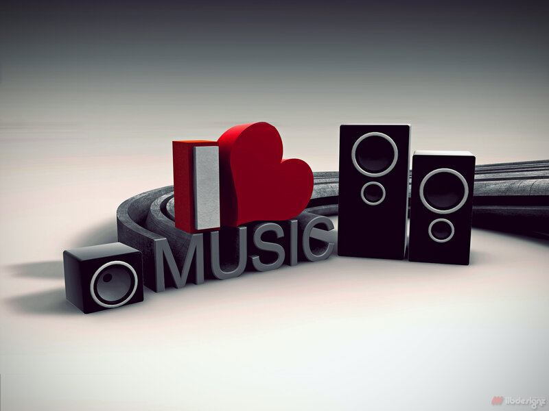 I Love Music Sign