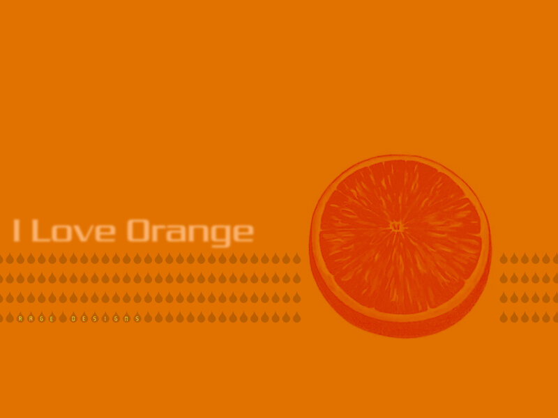 I Love Orange design