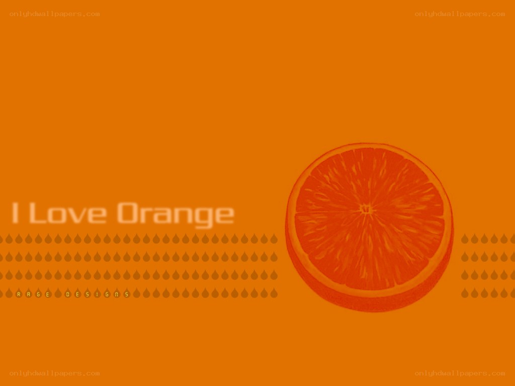 I Love Orange design