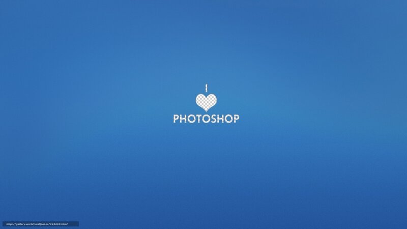I love Photoshop logo