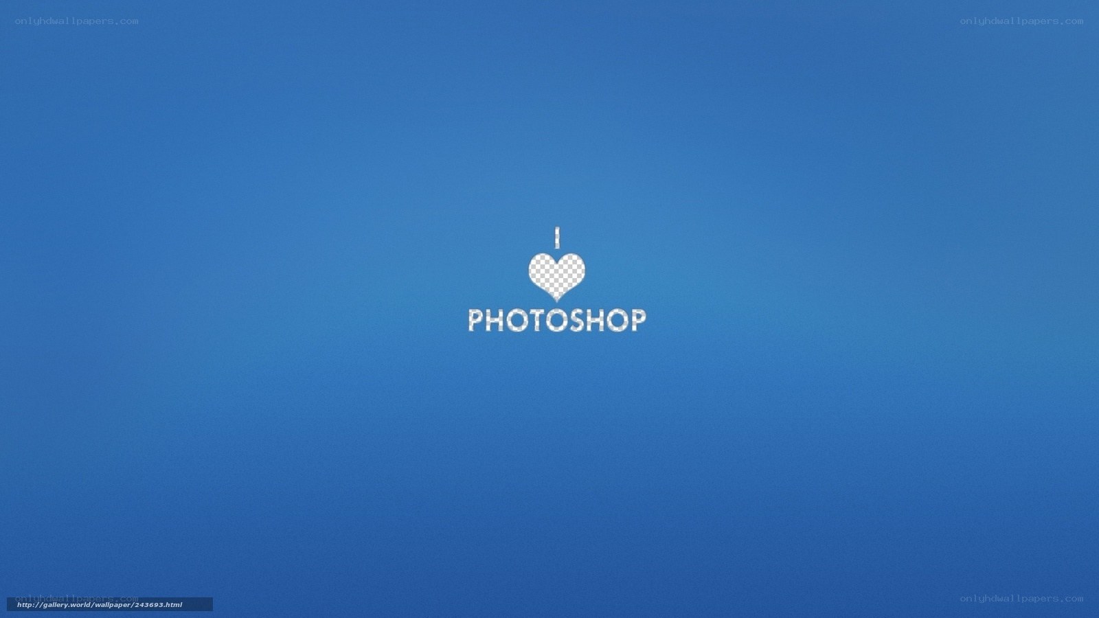 I love Photoshop logo