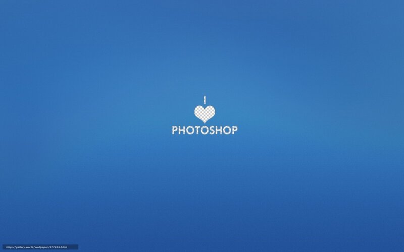 I Love Photoshop Text