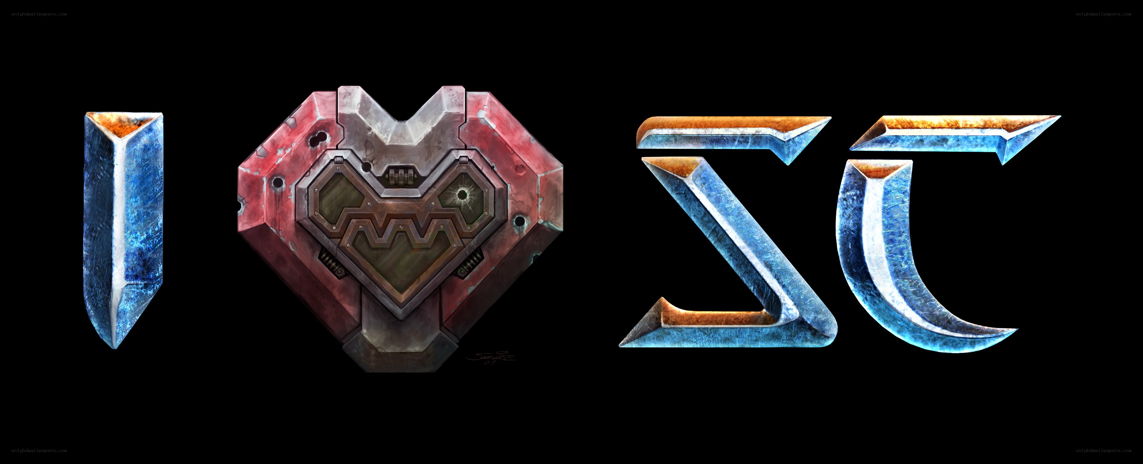I Love SC logo art