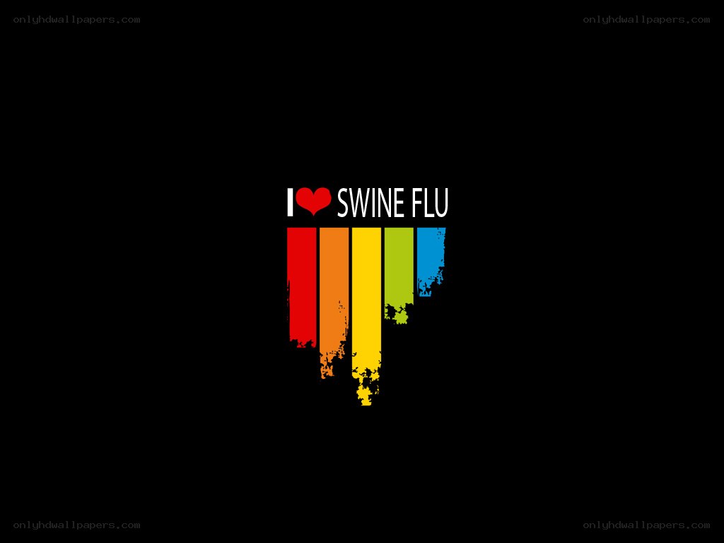 I Love Swine Flu logo